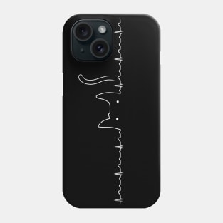 Cat Line Heartline Phone Case