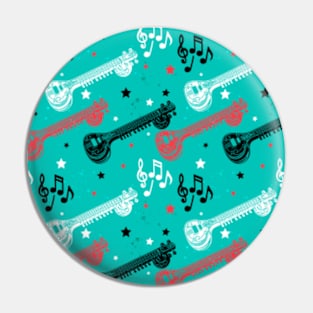 Music Pattern Pin