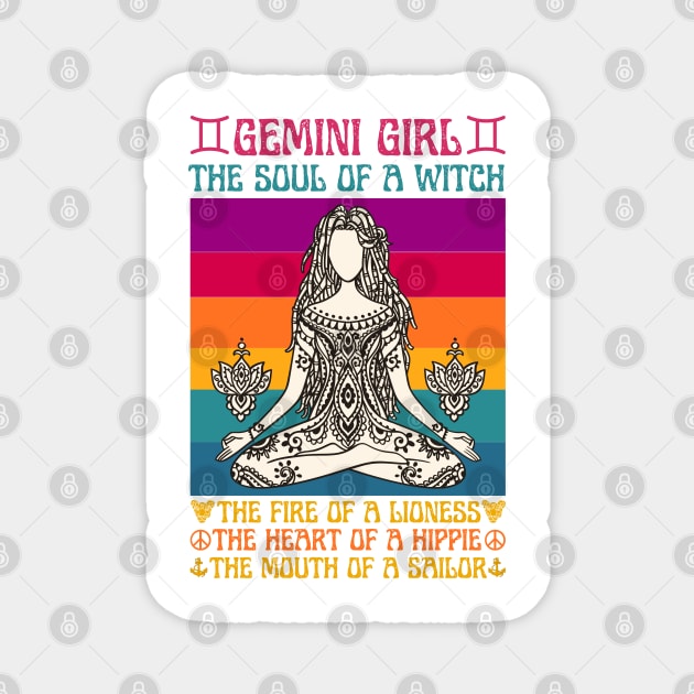 Gemini Girl Facts Gemini Girl Astrology Sign Magnet by JustBeSatisfied