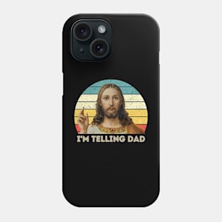 Retro I'm Telling Dad Phone Case