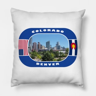 Colorado, Denver City, USA Pillow