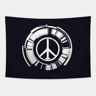 Walker of Peace [White] Tapestry