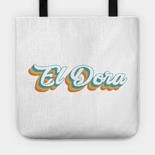 El Dora Mountain Resort Retro Lettering Tote