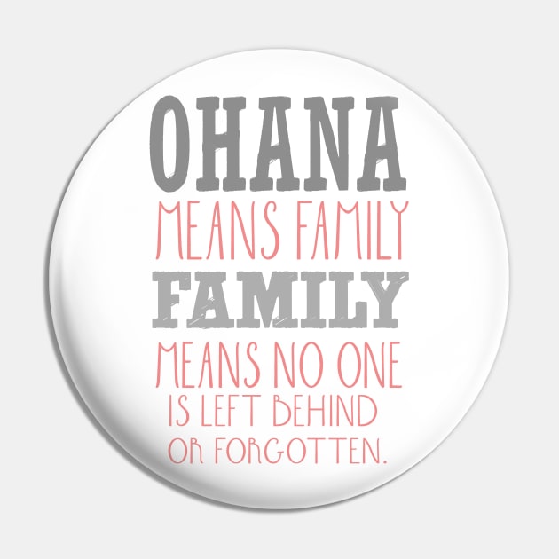 Ohana means family Pin by nomadearthdesign