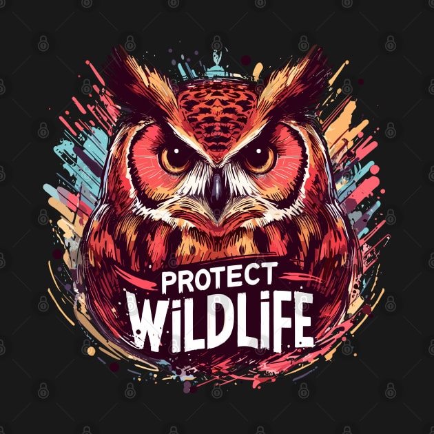 Protect Wildlife - Owl by PrintSoulDesigns