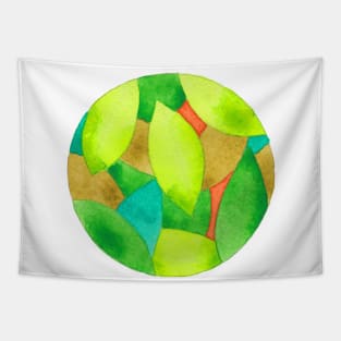 Circle of leaves Tapestry