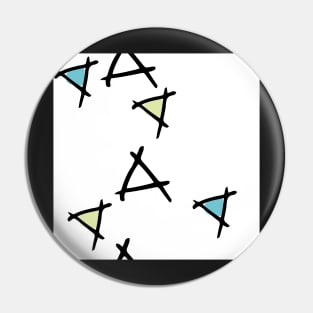 Tumbling Triangles Pin