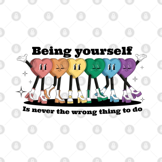 Being yourself is never the wrong thing to do by la'lunadraw