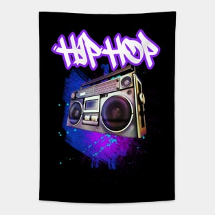 Hip Hop Boombox Purple X Tapestry