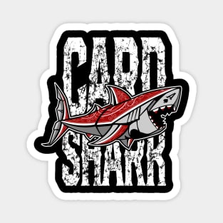 Card Shark - White Magnet