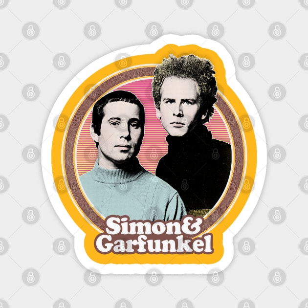 Simon & Garfunkel /// Original Retro Fan Art Design Magnet by DankFutura