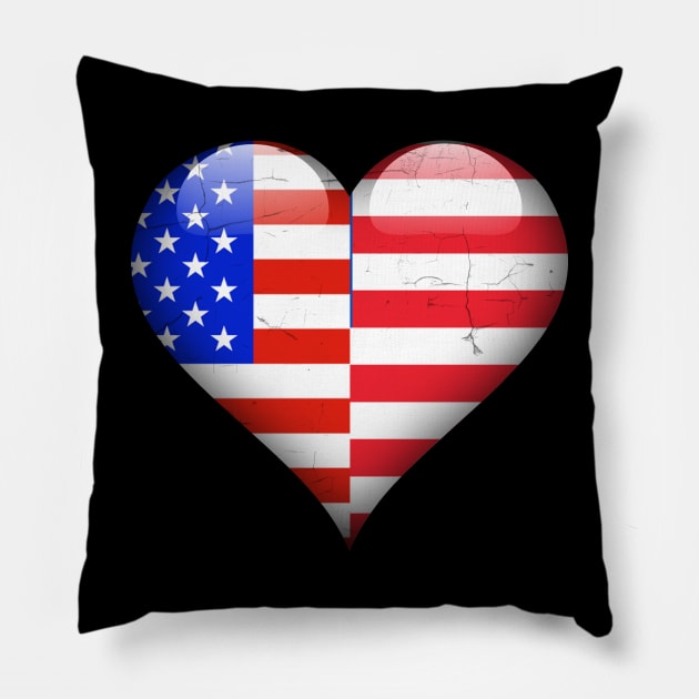 Half American Half Liberian - Gift for Liberian From Liberia Pillow by Country Flags