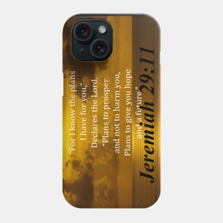 Jeremiah 29:11 Religious Quote Phone Case