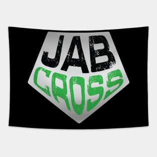 Silver Jab Cross brand logo Tapestry