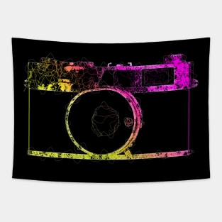 Line Art Photo Camera Tapestry