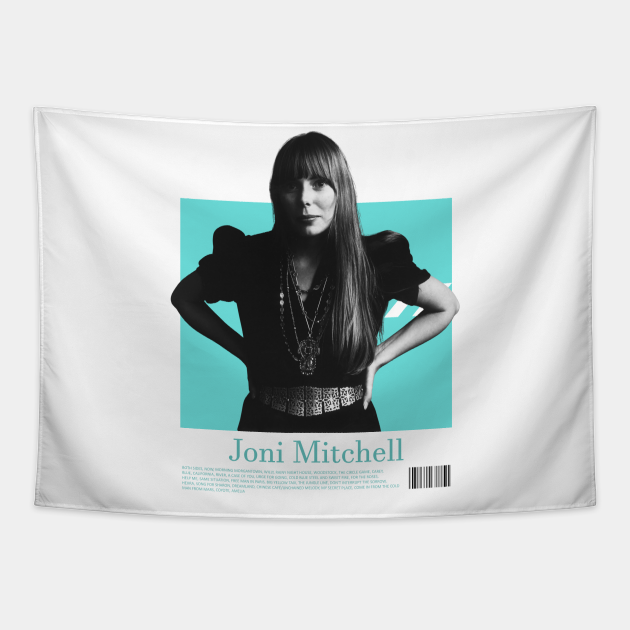 Joni Mitchell // 1970s Fan Art Design Joni Mitchell Tapestry