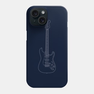 S-Style Electric Guitar Outline Phone Case