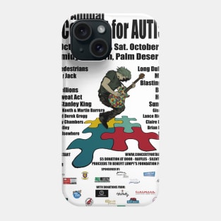 8th Annual Concert for Autism flyer Tshirt 2015 Phone Case