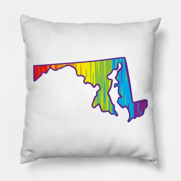 Maryland Pride Pillow by Manfish Inc.