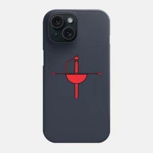 Red Cup Rapier Sword Garnish Phone Case