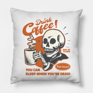 Drink Coffee Pillow