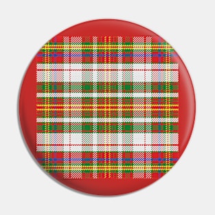 Pattern Scottish tartan Pin