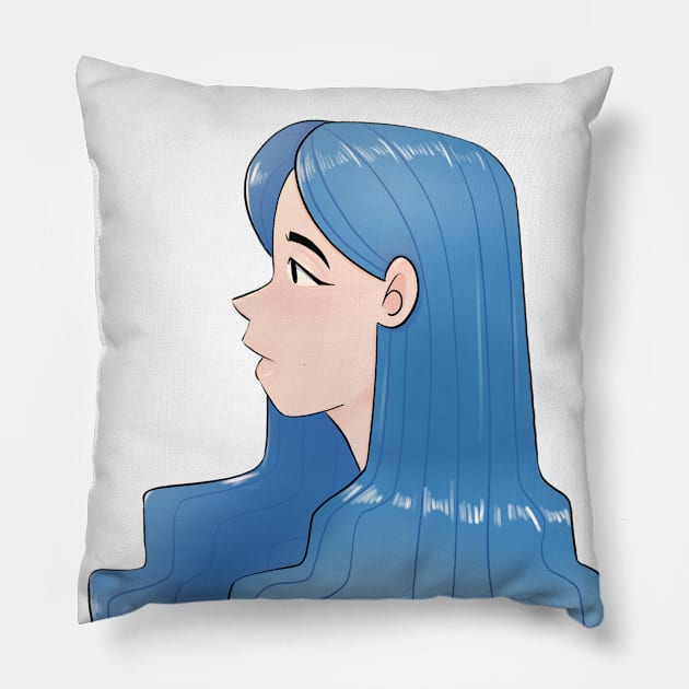 Ocean lady Pillow by Mermaidcheu