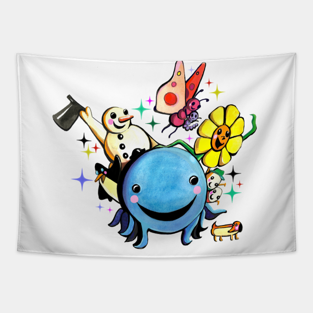 Oswald the Octopus - Oswald - Tapestry | TeePublic