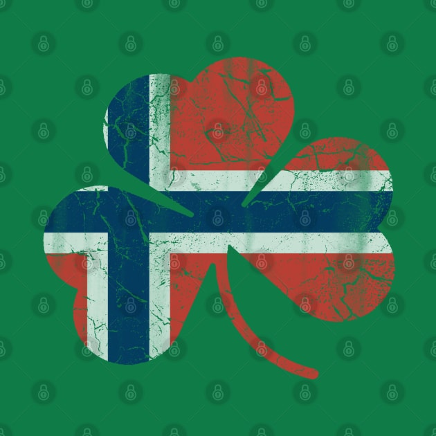 Norwegian Norge Flag Shamrock St Patricks Day by E