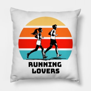 Running lovers Pillow