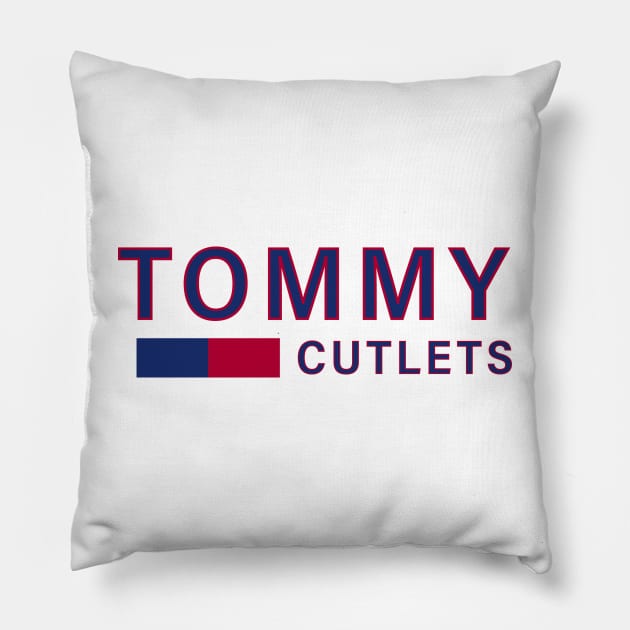 Tommy Cutlets Pillow by TurnoverClothin