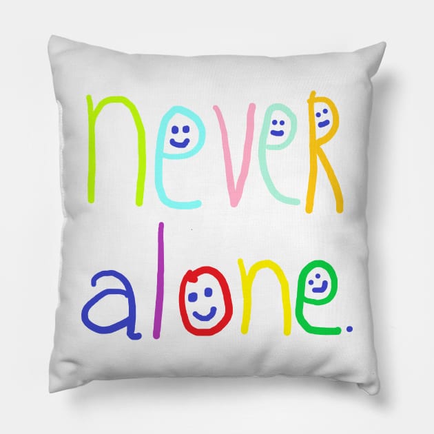 never alone Pillow by zzzozzo