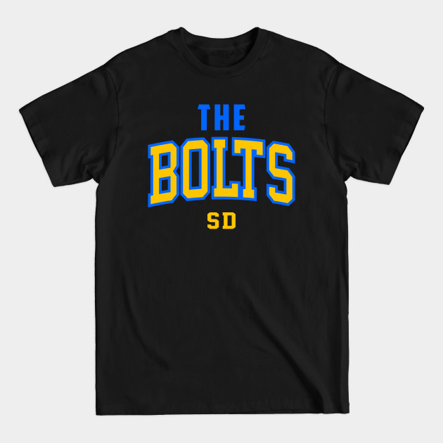 Throwback The Bolts Football SD - Chargers Football Team - T-Shirt