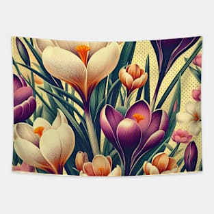 Crocus Flower Tapestry