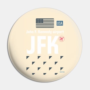 JFK airport sticker Pin