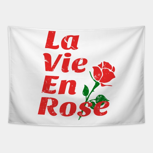 La vie En Rose Tapestry by Heymoonly