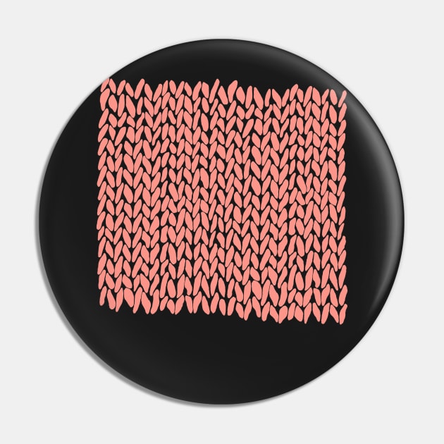 Hand Knit Coral Pin by ProjectM