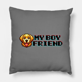 My Boyfriend,  Golden Retriever Boyfriend Pillow