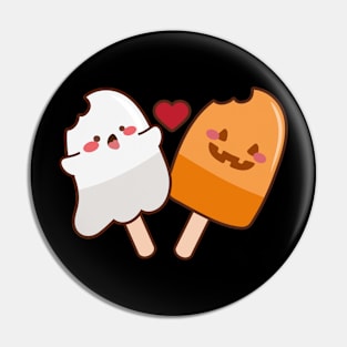 Cute Spooky Ice cream with Pumpkin Pin