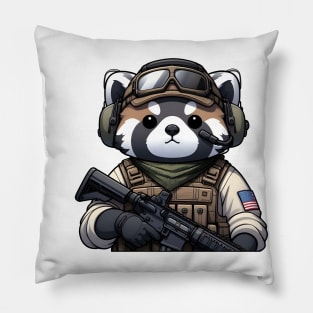 Tactical Tanuki Pillow