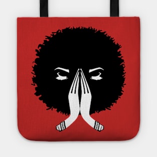 Afro women praying Tote