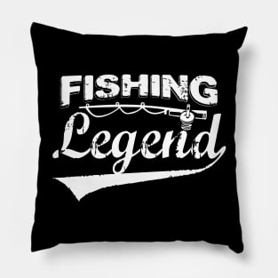 Fishing Legend Vintage Pillow