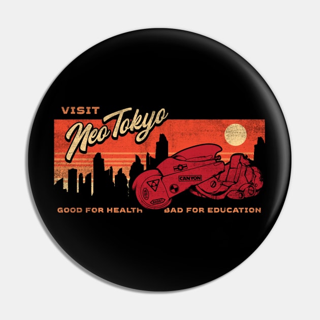 Neo Tokyo Kaneda Bike The Capsules Biker Gang Pin by VerydudeShirt