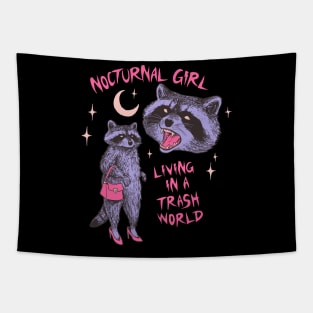 Nocturnal Girl Tapestry