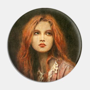 Pre-Raphaelite Muse Pin