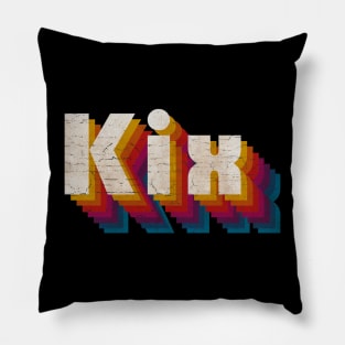 retro vintage Kix Pillow