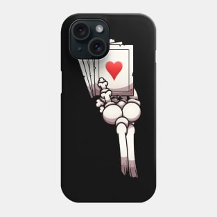 Skeleton Hand Holding Pack Of Cards Phone Case