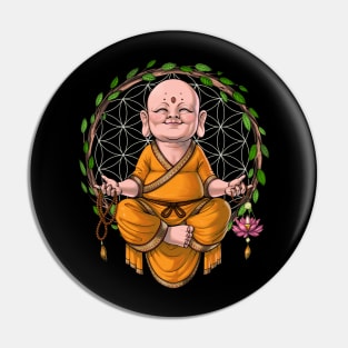 Baby Buddha Yoga Meditation Pin