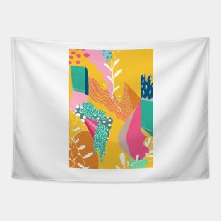 Colourful Abstract Art Tapestry