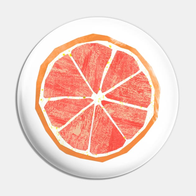 Grapefruit slice Pin by Babban Gaelg